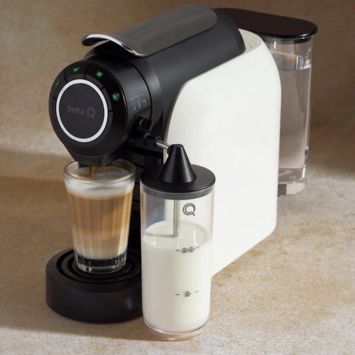 Delta Q Qool Evolution - Máquina de café expreso (110 voltios), color blanco